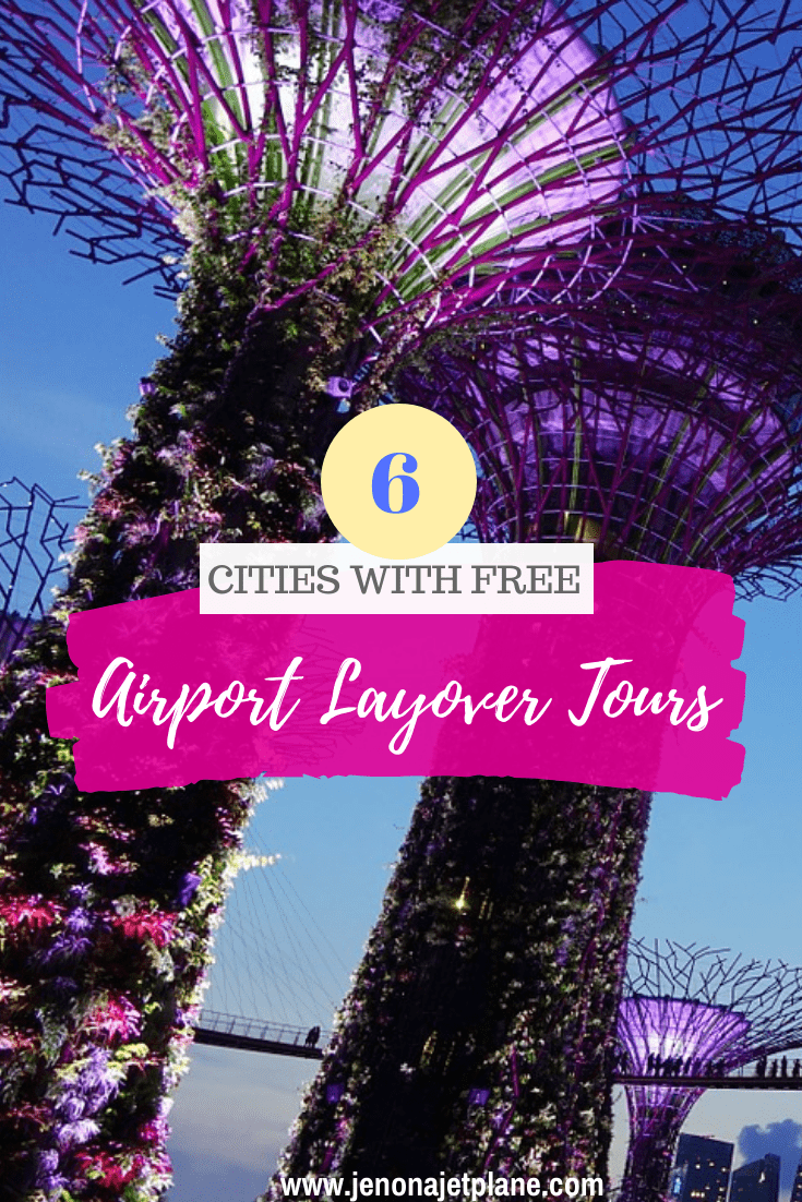 Did you know certain cities offer free airport layover tours for qualifying travelers? Find out if you're flying through any of these in the future and take advantage! #airportlayover #traveltips #freebies #travelfreebies #travelonabudget