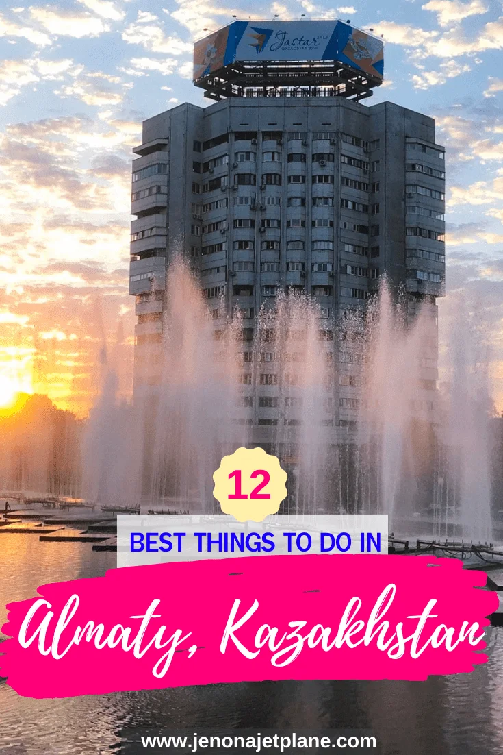 Traveling to Kazakhstan for the first time? From gorgeous cathedrals to busy downtown markets, here are the 12 best things to do in Almaty! #kazakhstantravel #almatykazakhstan #centralasiatravel #travelinspiration #offthebeatenpathtravel #kazakhstanitinerary