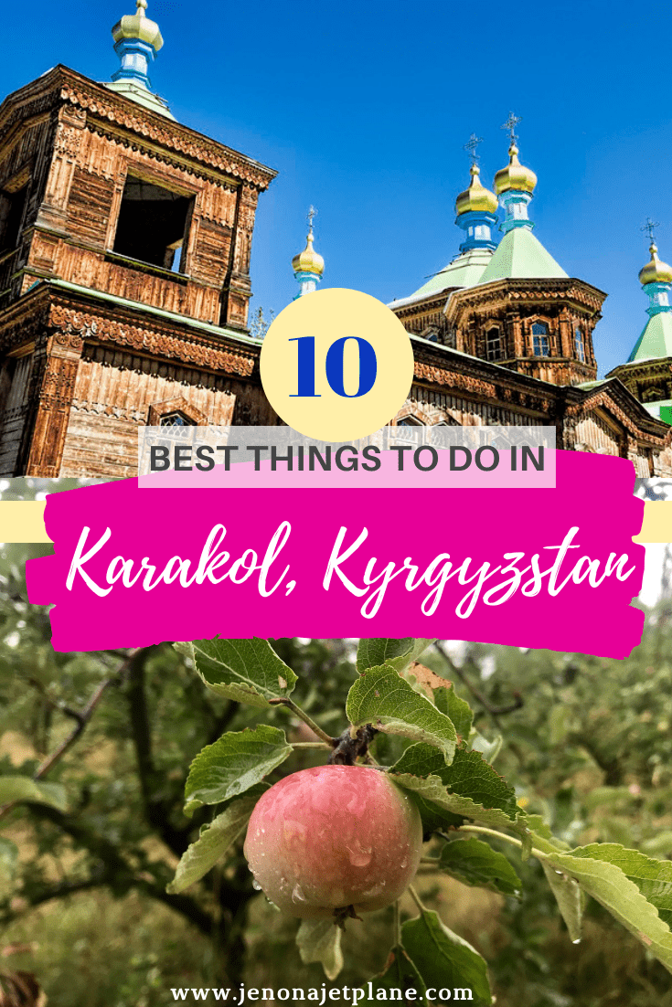 Karakol has long been a stopover city for backpackers but in recent years has blossomed into a destination in its own right. From Soviet antique shops to tasting ashlan-fu, here are the 10 best things to do on a future visit! #kyrgyzstan #kyrgyzstantravel #kyrgyzstanfood #centralasiatravel