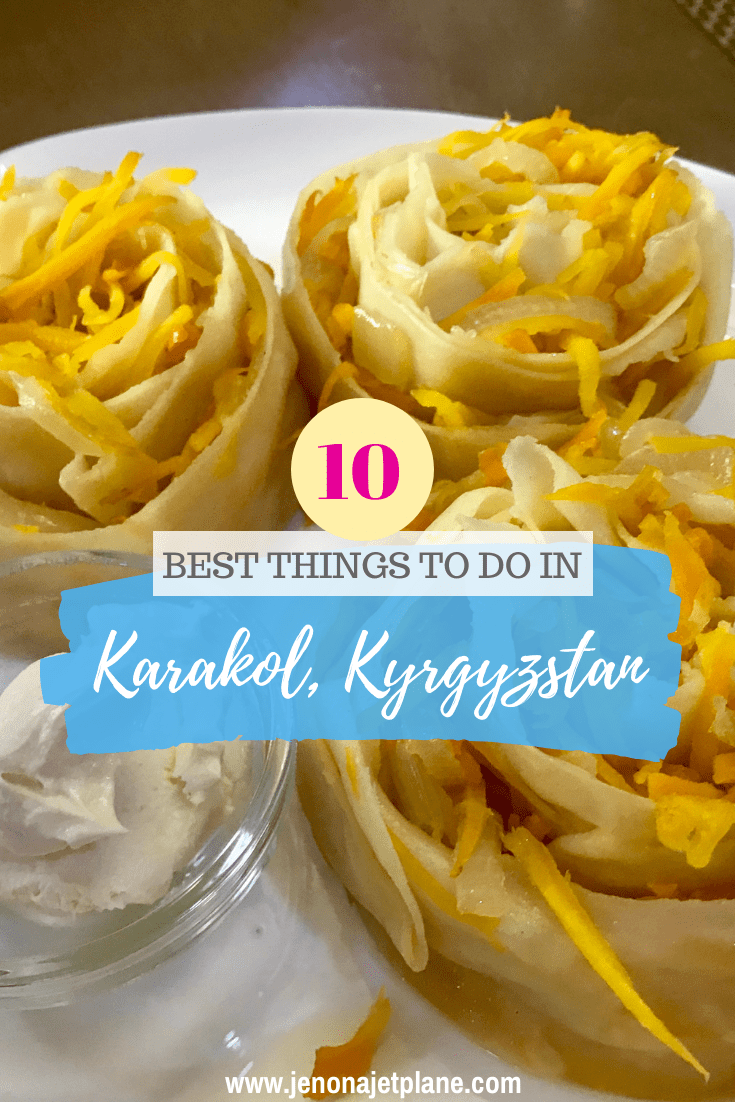 Karakol has long been a stopover city for backpackers but in recent years has blossomed into a destination in its own right. From Soviet antique shops to tasting ashlan-fu, here are the 10 best things to do on a future visit! #kyrgyzstan #kyrgyzstantravel #kyrgyzstanfood #centralasiatravel