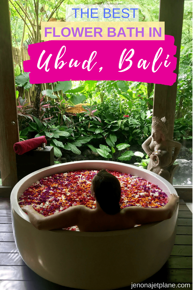 Looking for the best flower bath in Bali? The Udaya Resort and Spa in Ubud is a must if you're looking for luxurious spa treatments, including their famous Celebration of Flowers! #balitravel #thingstodoinbali #flowerbath #luxurytravel #spatravel #ubudbali