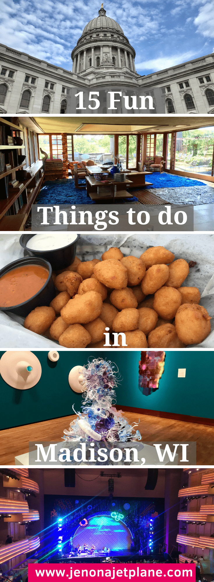 Looking for fun things to do in Madison, Wisconsin? From a Frank Lloyd Wright Trail to the best cheese curds in the state, these are the 15 best things to do in Madison for first-time visitors! #Madison #madisonwi #madisonwisconsin #traveltips #thingstodoinmadison