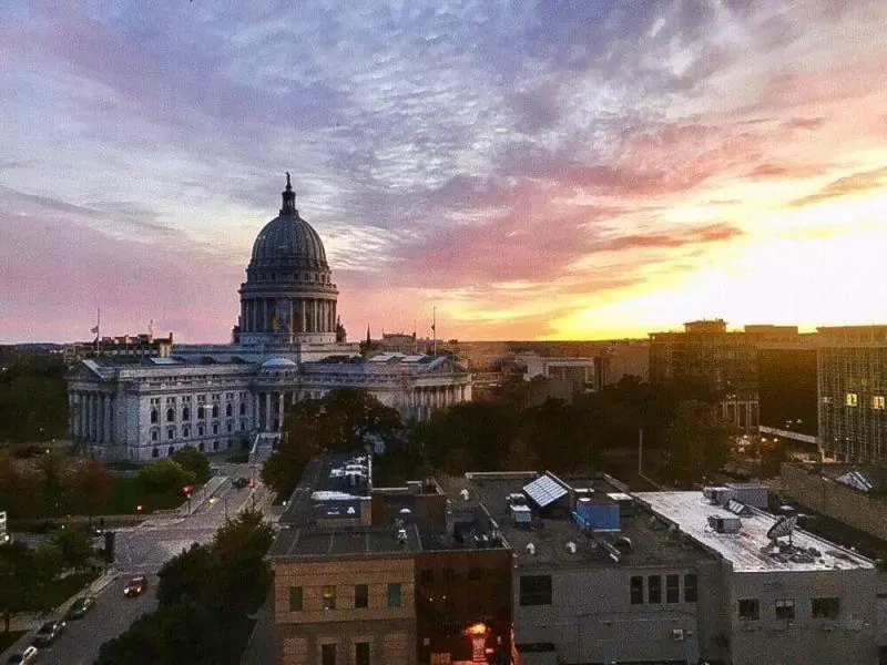 Sunset over Madison 