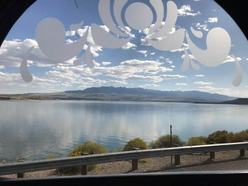 View of the Buffalo Bill Dam from the Trolley 