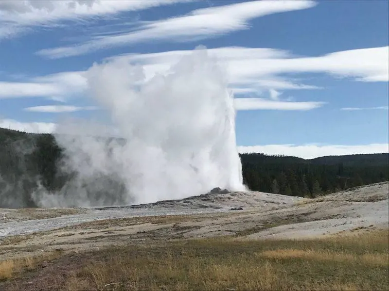 Old Faithful geyser