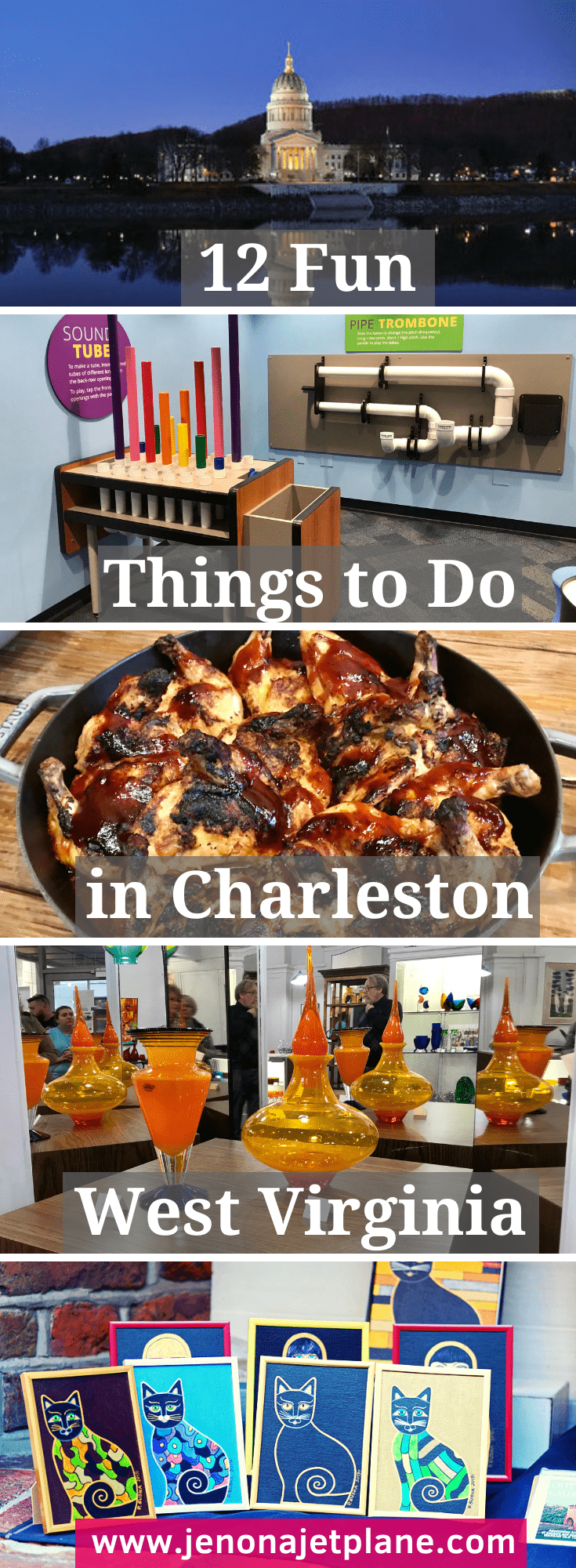 West Virginia's capital city is a hidden gem. Here's 12 fun things to do in Charleston, WV! #westvirginia #charlestonwestvirginia #charlestonwv #visitwestvirginia