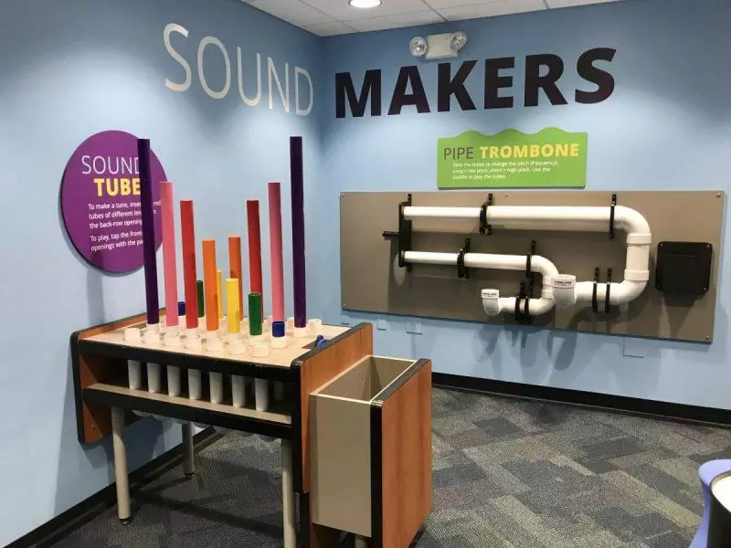 Museum exhibit on sound