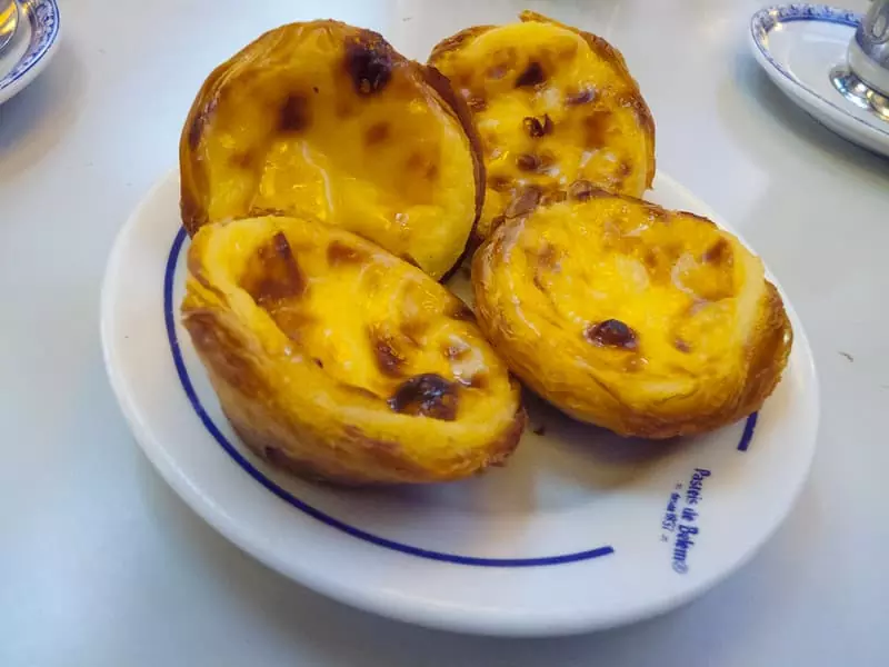 Pasteis de Belem on a plate