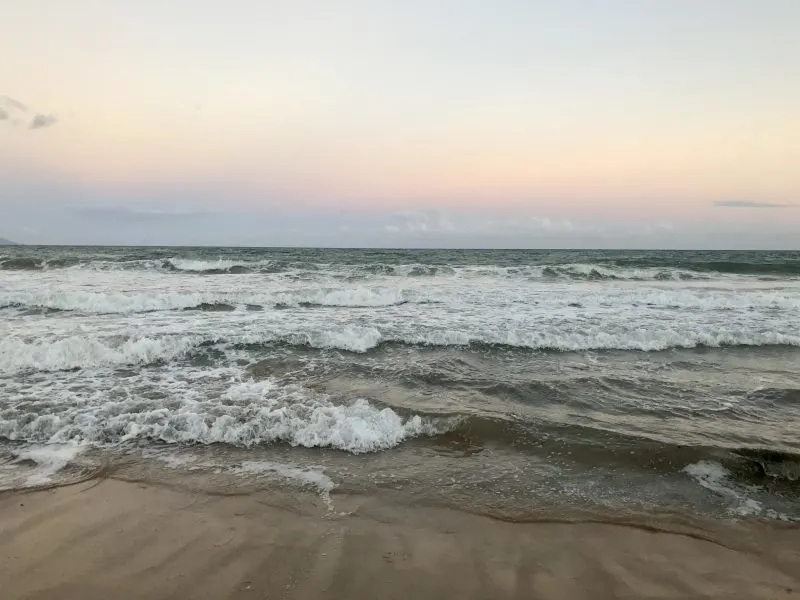 Sunset view at the beach