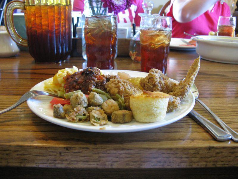 Fried chicken on a plate