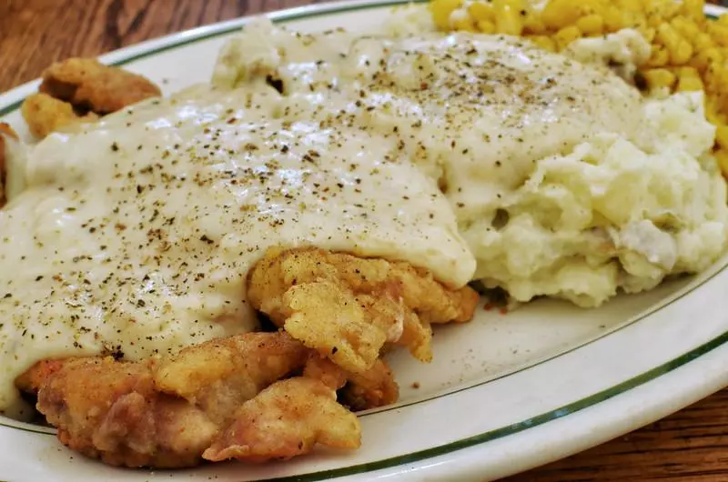 fried chicken smothered in gravy