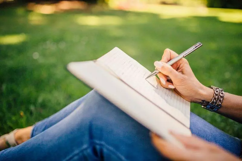 woman writing