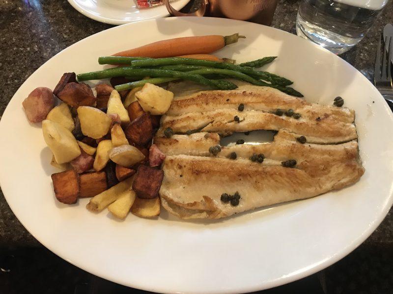 fish and vegetables