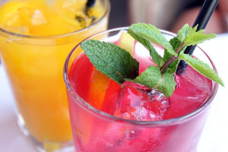 Colorful cocktails