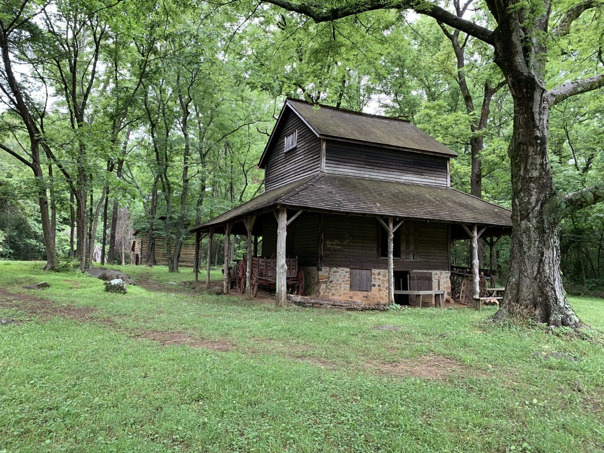 Old house in woods