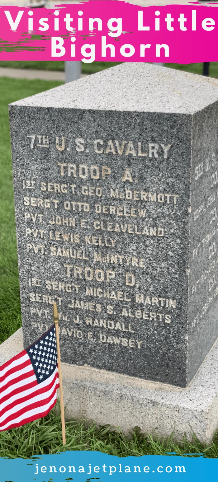 Grave stone at Little Bighorn