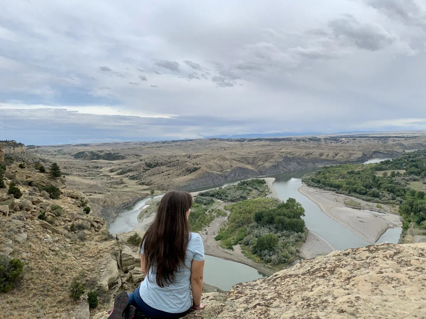 On a hike overlooking the Yellowstone River