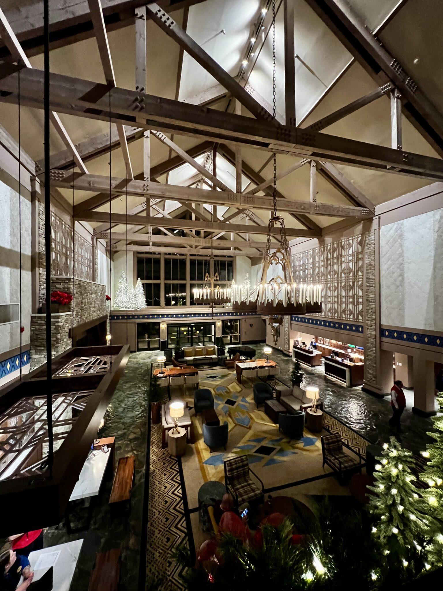 Lobby view of Tenaya Lodge at Yosemite