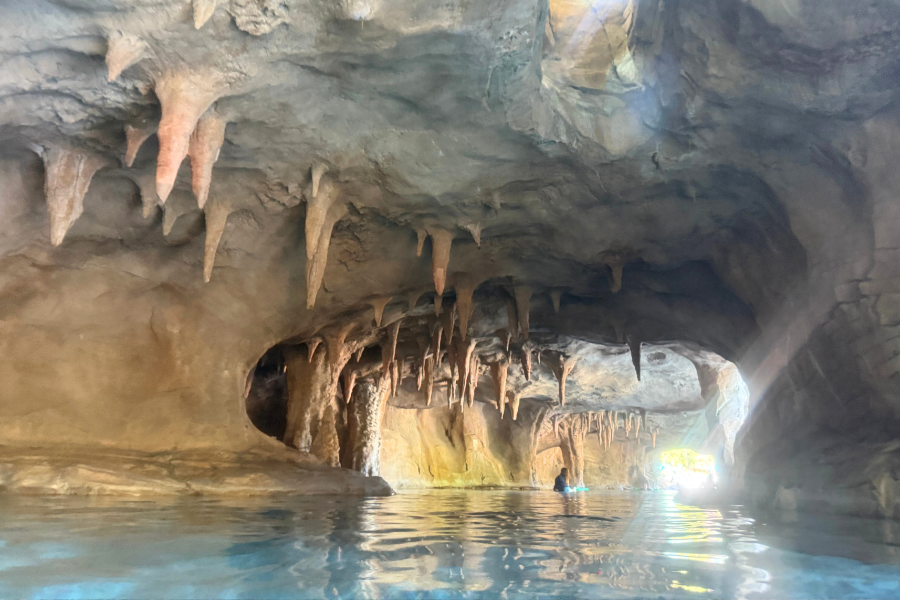 Grotto with lazy river