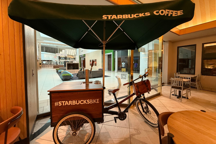Starbucks decorative bike