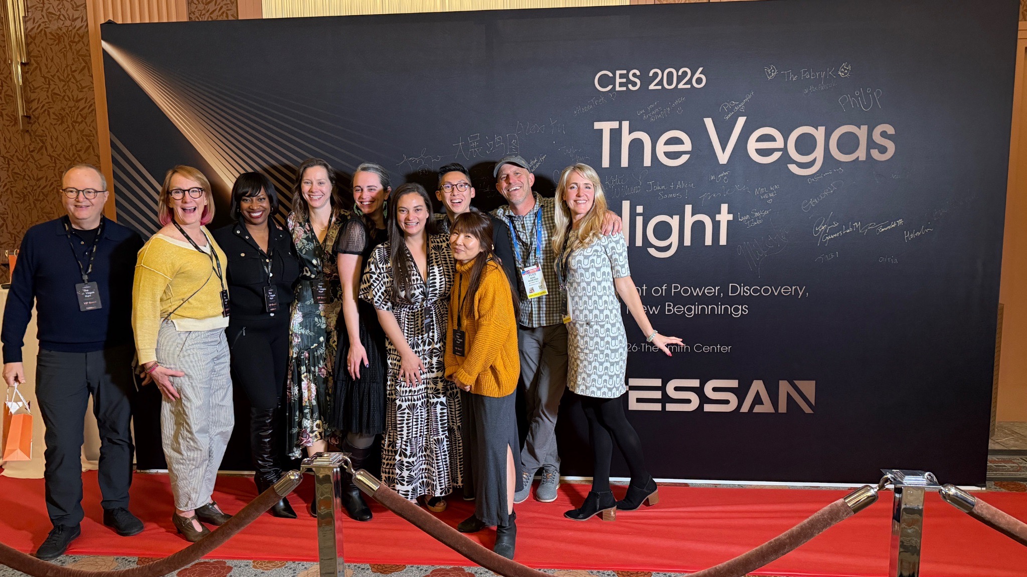 Creators on red carpet for The Vegas Night by Tessan