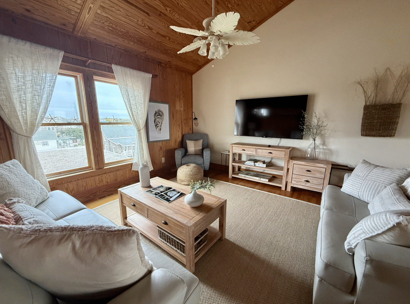 Rental cabin living room